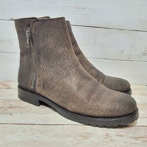 frye natalie double zip ankle boots